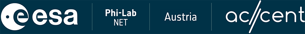 Logos ESA, Phi-Lab Net, Austria, accent